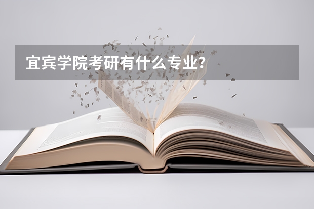 宜宾学院考研有什么专业？