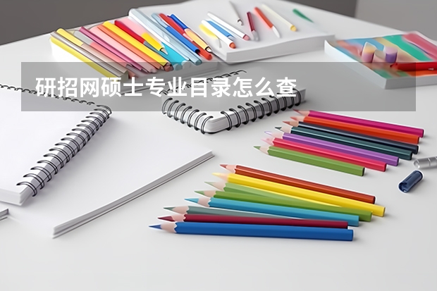 研招网硕士专业目录怎么查
