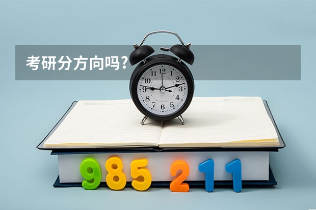 考研分方向吗?