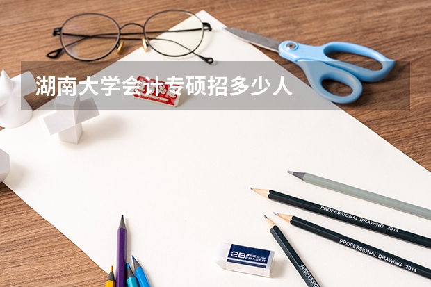 湖南大学会计专硕招多少人