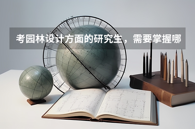 考园林设计方面的研究生，需要掌握哪些知识求答案