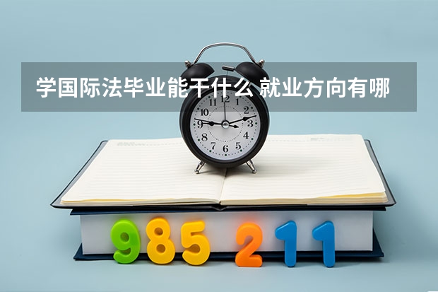 学国际法毕业能干什么 就业方向有哪些