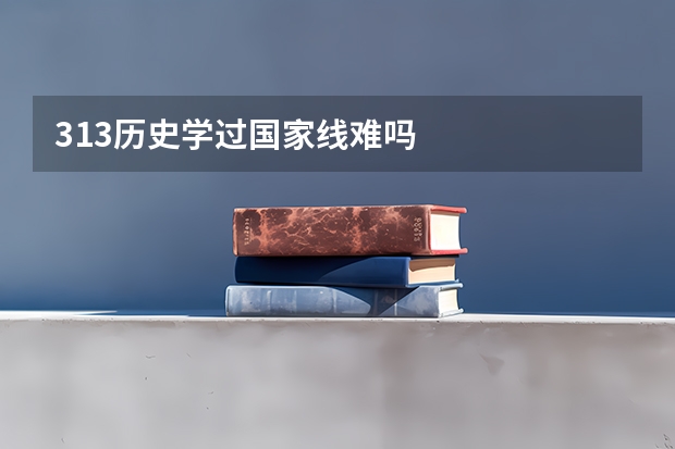 313历史学过国家线难吗