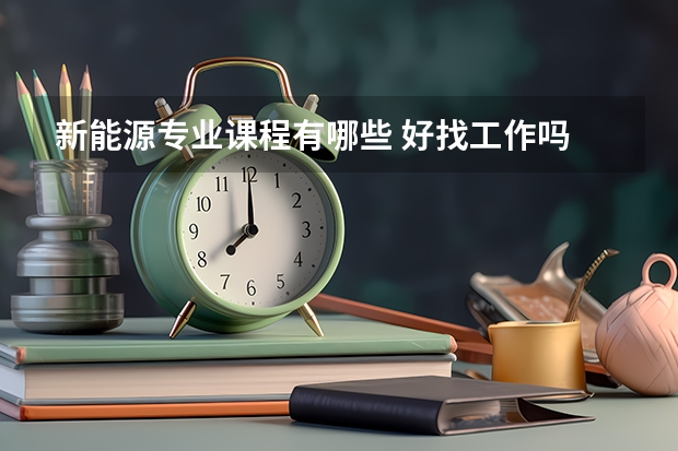 新能源专业课程有哪些 好找工作吗