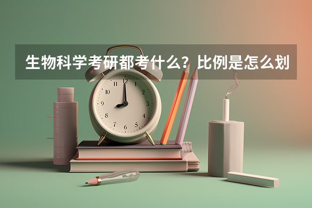 生物科学考研都考什么？比例是怎么划分的?
