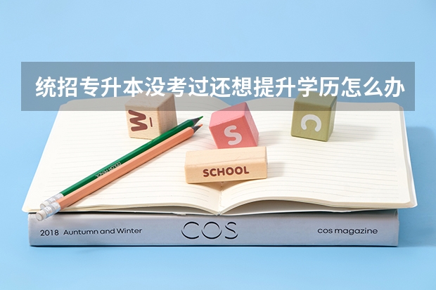 统招专升本没考过还想提升学历怎么办？