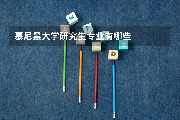 慕尼黑大学研究生专业有哪些