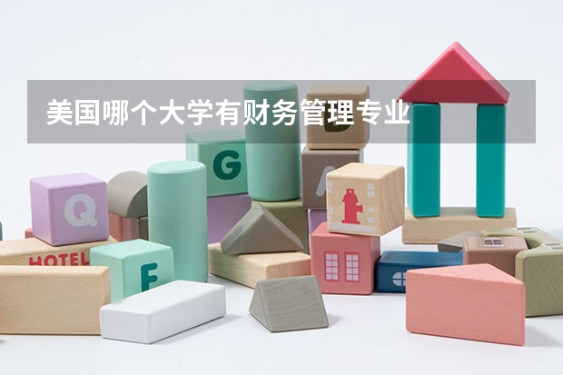 美国哪个大学有财务管理专业